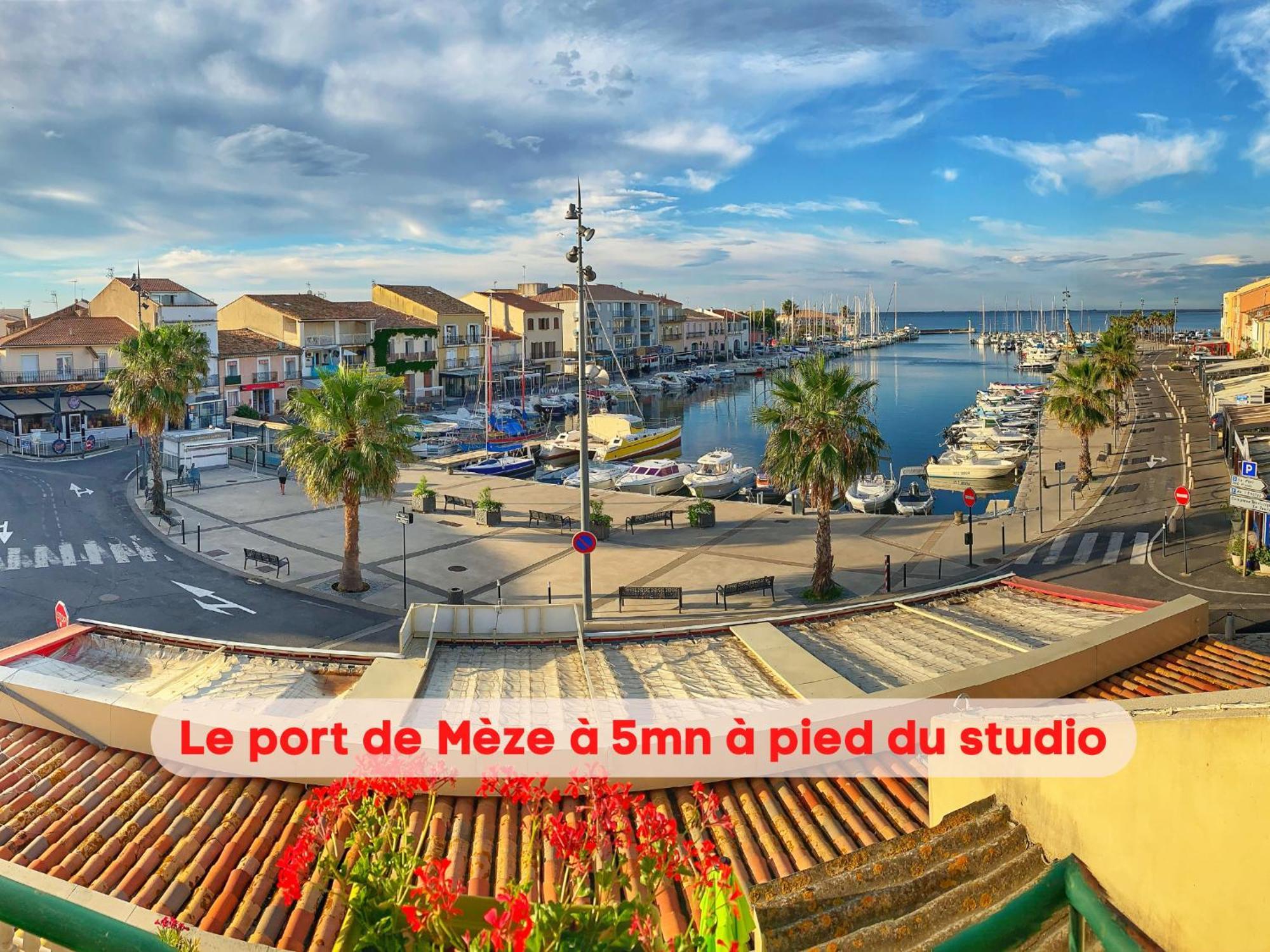 Charmant Studio Climatise A 200M De La Plage Mèze المظهر الخارجي الصورة